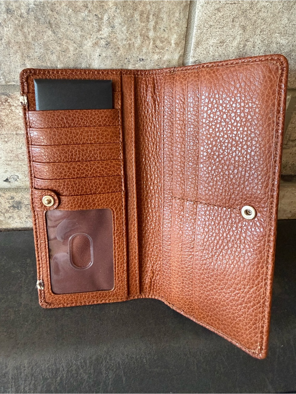 Brahmin Cami Tobacco Cherrywood Satchel Handbag and Wallet - Picture 9 of 9